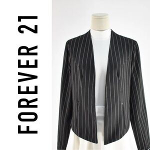 NEW! 🩶 Forever 21 Women's Navy Pinstripe Blazer